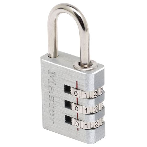 how to open master lock 3 digit combination